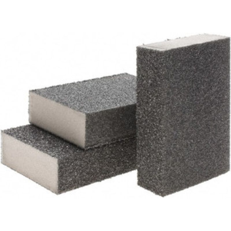 Brite Star 2-3/4 Wide x 12 Long, Hard Grade Sanding Sponge 30 & 60 Grit, 1 Thick SPPC636N3 – 66774142