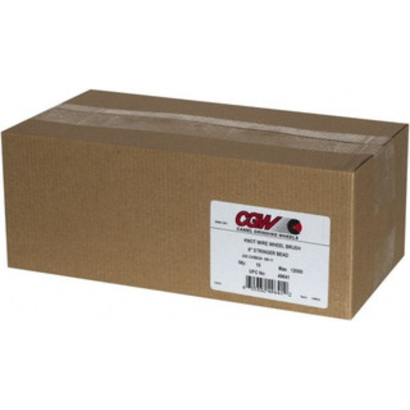 CGW Abrasives 2-3/4 Diam 5/8-11 Threaded Arbor Steel Fill Cup Brush Knotted Wire, 0.02 Wire Diam, 7/8 Trim, 12,500 Max RPM 49646 – 48809198