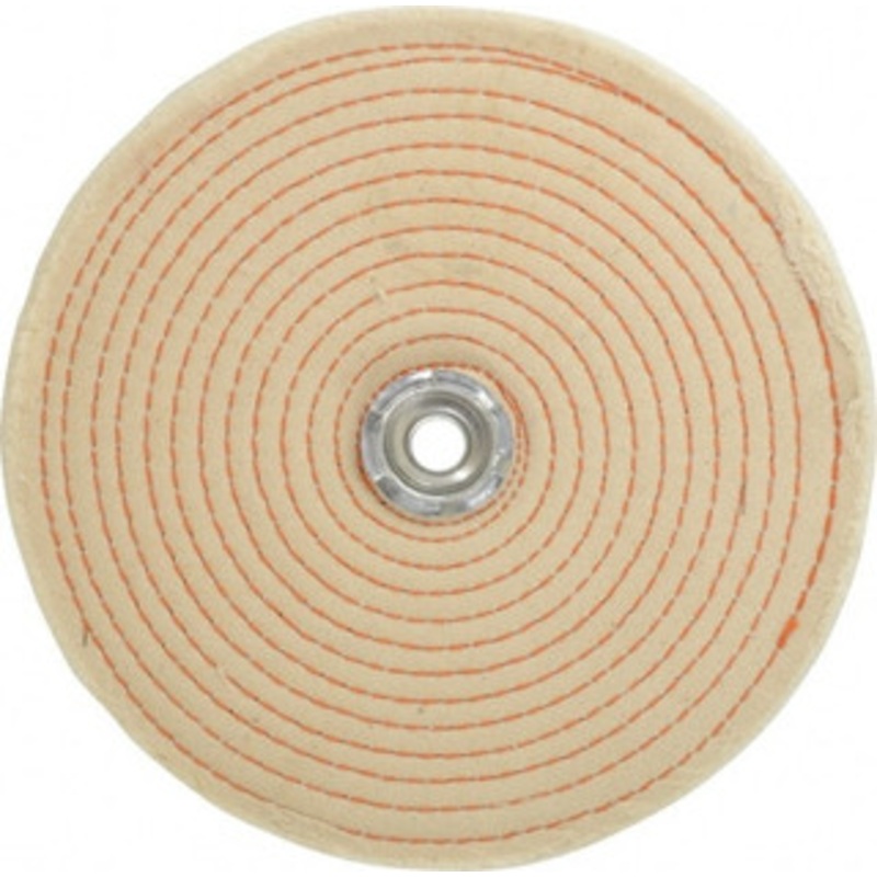Dico 8 Diam x 1/2 Thick Unmounted Buffing Wheel Spiral Sewn, 1/2 Arbor Hole, Coarse Grade 52640-8 – 00533463