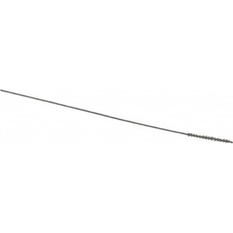 Made in USA 1.5mm Diam Helical Nylon Tube Brush 0.008 Filament Diam, 5/8 Brush Length, 4 OAL, 0.026 Diam Stainless Steel Shank 09-360019 – 03717634
