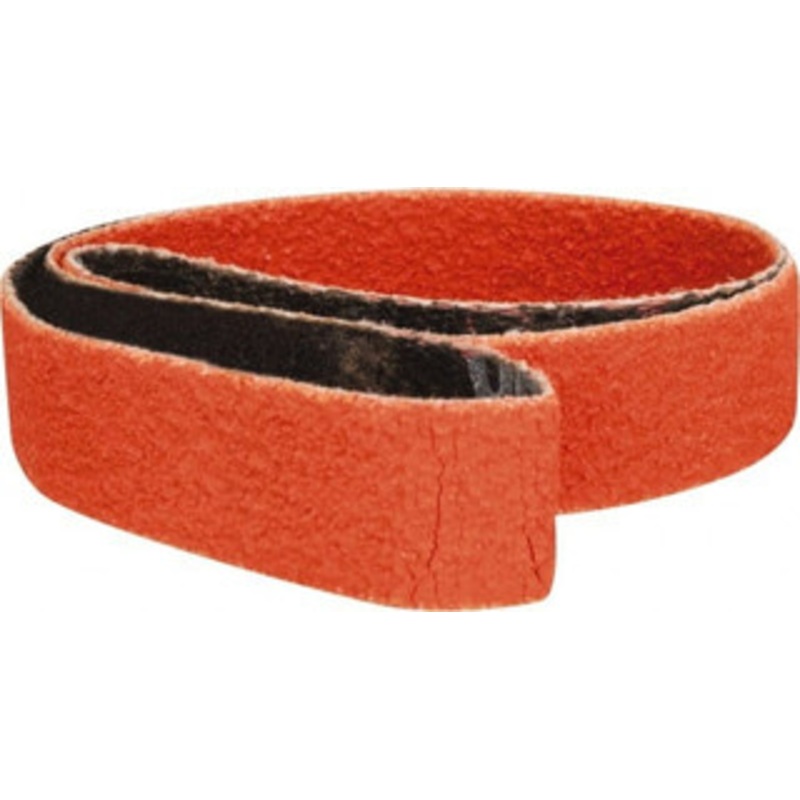 Norton 1/2 Wide x 18 OAL, 80 Grit, Ceramic Abrasive Belt Ceramic, Medium, Coated, Y Weighted Cloth Backing, Series R980 69957398023 – 83834036