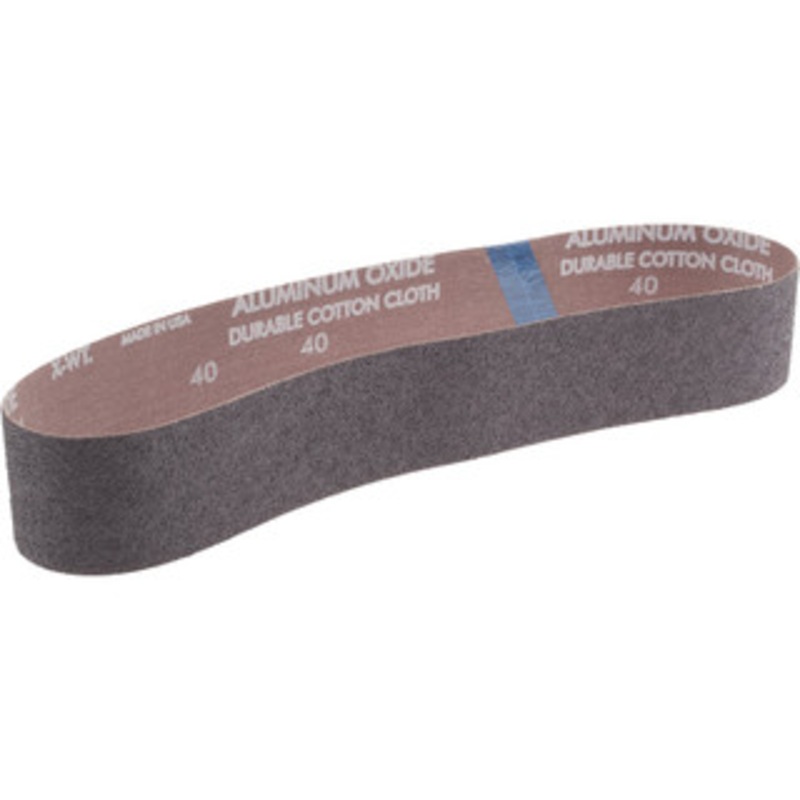 Norton 2 Wide x 30 OAL, 40 Grit, Aluminum Oxide Abrasive Belt Aluminum Oxide, Coarse, Coated, Series R228 78072772928 – 82275512