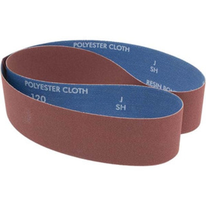 Norton 2 Wide x 48 OAL, 120 Grit, Ceramic Abrasive Belt Ceramic, Fine, Coated, Y Weighted Cloth Backing, Series R981 78072766139 – 82114679