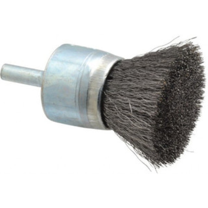 Osborn 1 Diam Steel Crimped End Brush 1 Trim Length, 1/4 Shank Diam, 20,000 Max RPM 0003070600 – 00126250