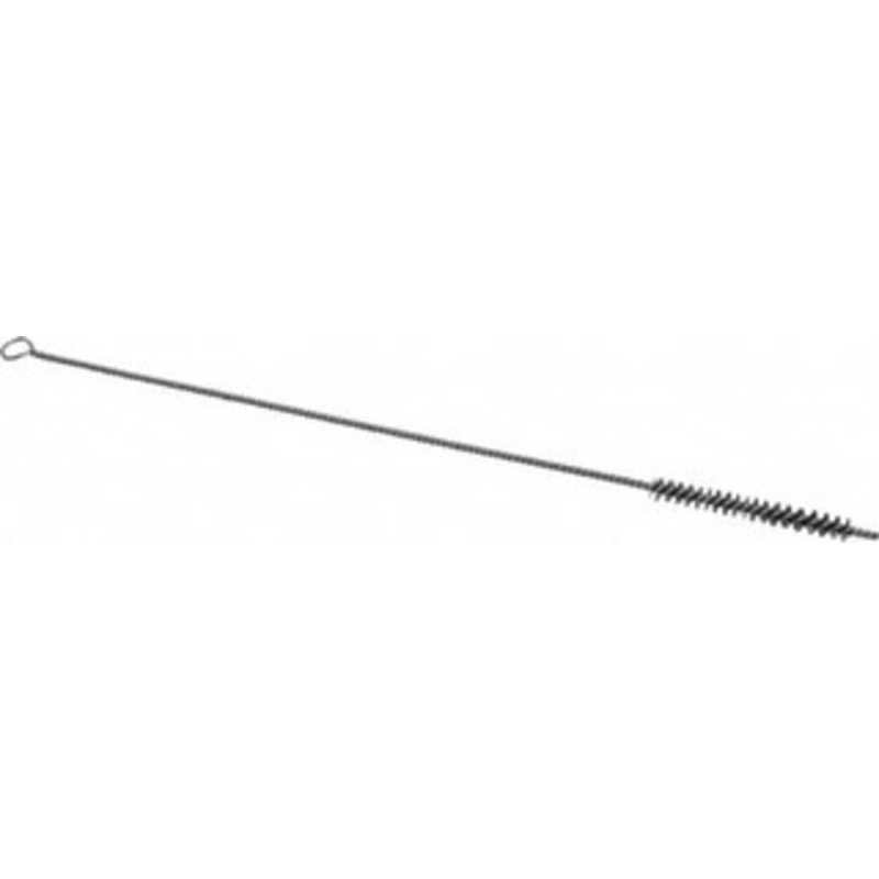 Schaefer Brush 3 Long x 3/8 Diam Stainless Steel Long Handle Wire Tube Brush Single Spiral, 15 OAL, 0.005 Wire Diam, 0.145 Shank Diam 14404 – 09395237