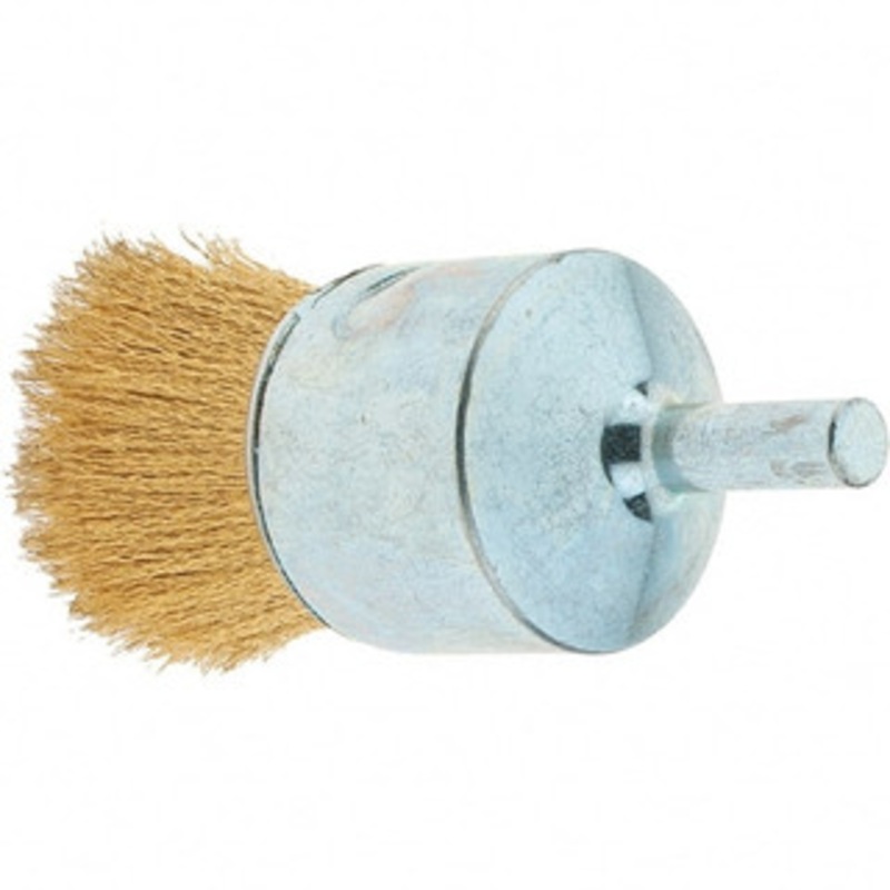 Tru-Maxx 1 Diam Brass Flared Crimped End Brush 1 Trim Length, 1/4 Shank Diam, 20,000 Max RPM 88524 – 32246233