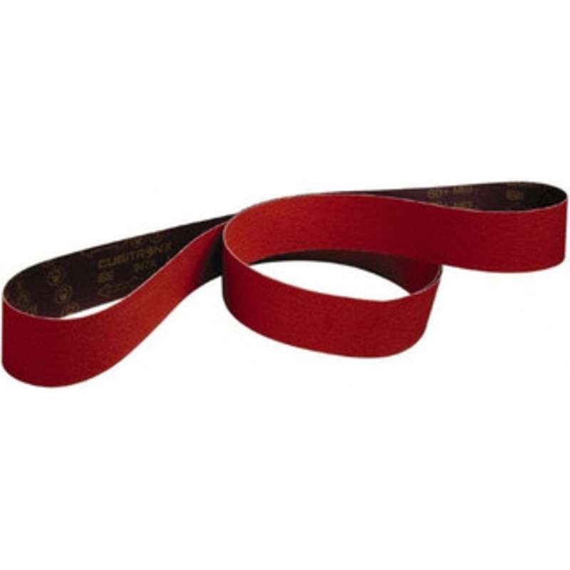 3M 2 Wide x 60 OAL, 80 Grit, Ceramic Abrasive Belt Ceramic, Medium, Coated, Series 947A 7010360599 – 56044407
