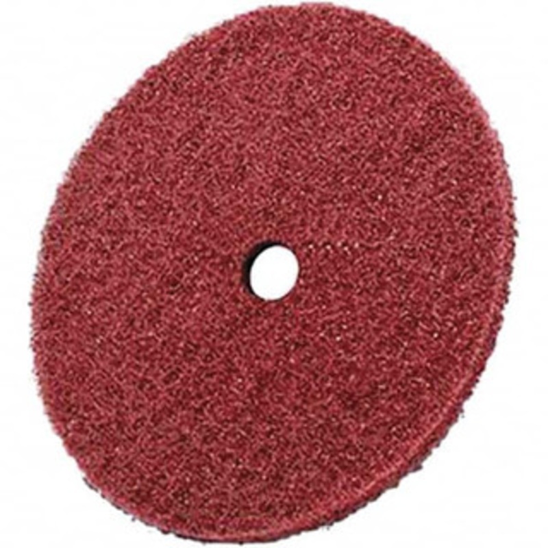 3M 6 Medium Grade Aluminum Oxide Deburring Disc 1/2 Center Hole, Arbor Connection, Maroon, 4,000 Max RPM 7010300852 – 06402614