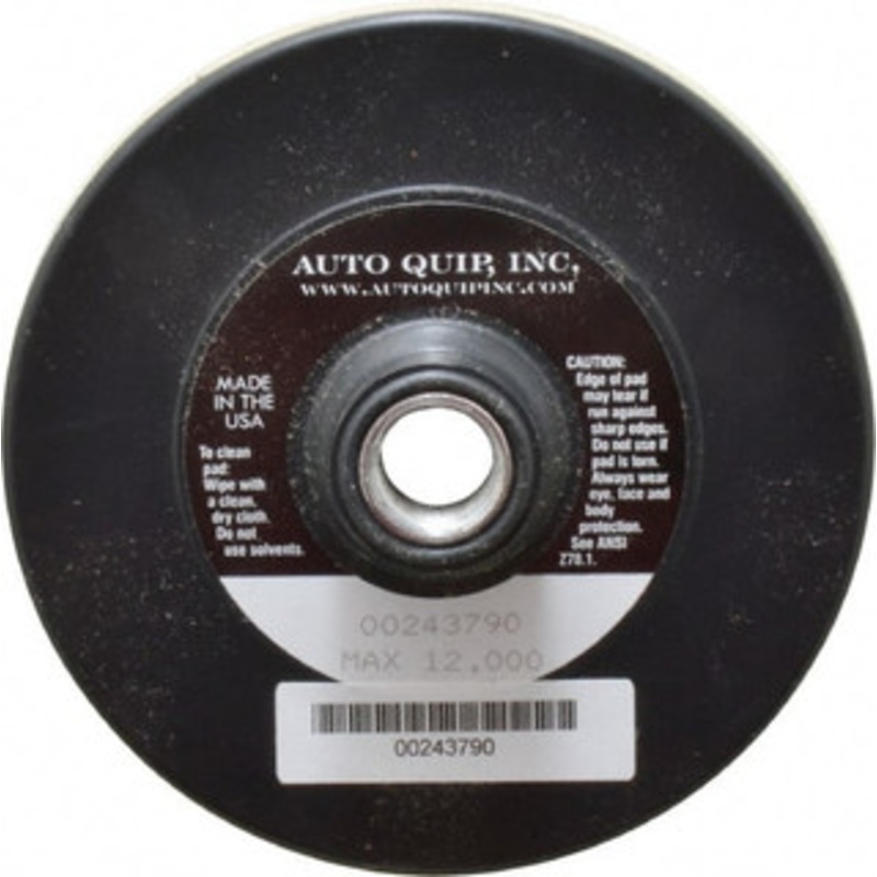 Auto Quip, Inc. 4-1/2 Diam Hook & Loop Disc Backing Pad Medium Density, 12,000 RPM AQIHU14MV-45 – 00243790