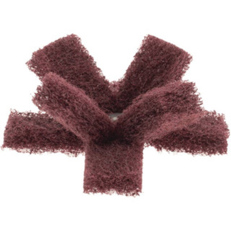 Merit Abrasives 3 x 1/2 Very Fine 2 Ply Cross Buff 1/4-20 Threaded Hole, 8,000 Max RPM 66254419938 – 84525682