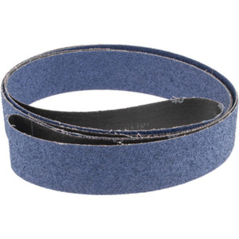 Norton 2 Wide x 132 OAL, 40 Grit, Zirconia Alumina Abrasive Belt Zirconia Alumina, Coarse, Coated, Y Weighted Cloth Backing, Series R824 78072750015 – 85119048