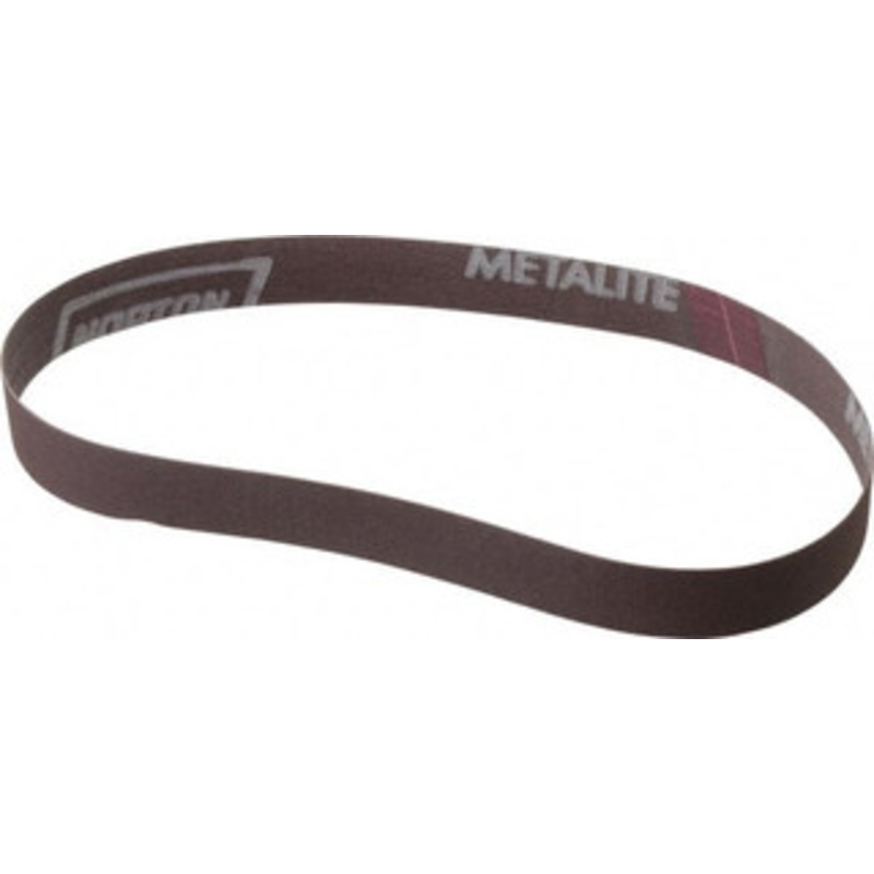 Norton 3/4 Wide x 20-1/2 OAL, 220 Grit, Aluminum Oxide Abrasive Belt Aluminum Oxide, Very Fine, Coated, Series R228 78072781249 – 82175761