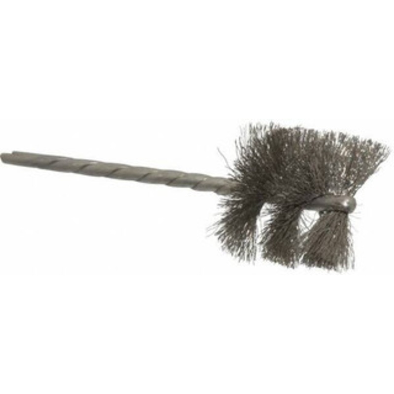 Osborn 1-1/8 Diam Helical Stainless Steel Tube Brush 0.005 Filament Diam, 1 Brush Length, 3-1/2 OAL, 1/8 Diam Shank 0003619500 – 53498309