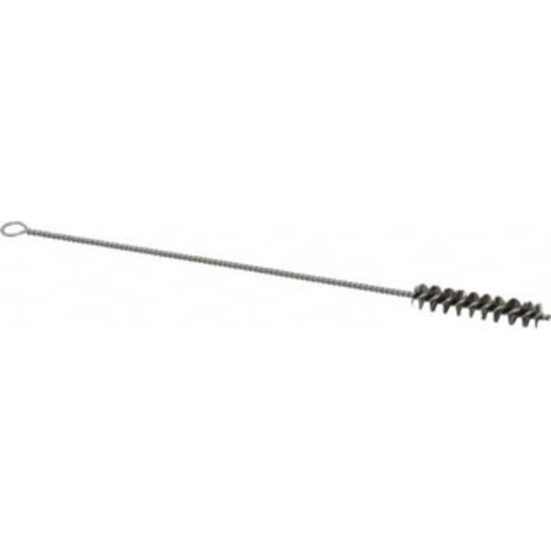 PRO-SOURCE 1-1/2 Long x 5/16 Diam Steel Twisted Wire Bristle Brush Single Spiral, 7 OAL, 0.006 Wire Diam, 0.085 Shank Diam 05035 – 02113520