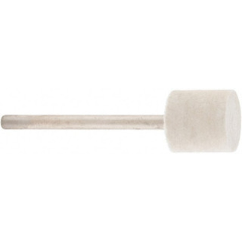 Value Collection 1/2 Diam 1/8 Shank Diam Rock Hard Density Cylinder Shaped Mounted Bob 1/2 Head Length, 2 Shank Length, Wool Felt 516119 – 91068171