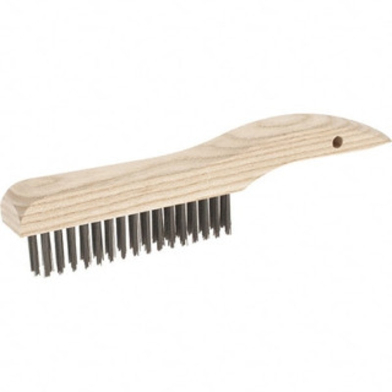 Weiler Abrasives 4 Rows x 16 Columns Steel Scratch Brush 10 Brush Length, 10 OAL, 1-3/16 Trim Length 95939 – 45276946