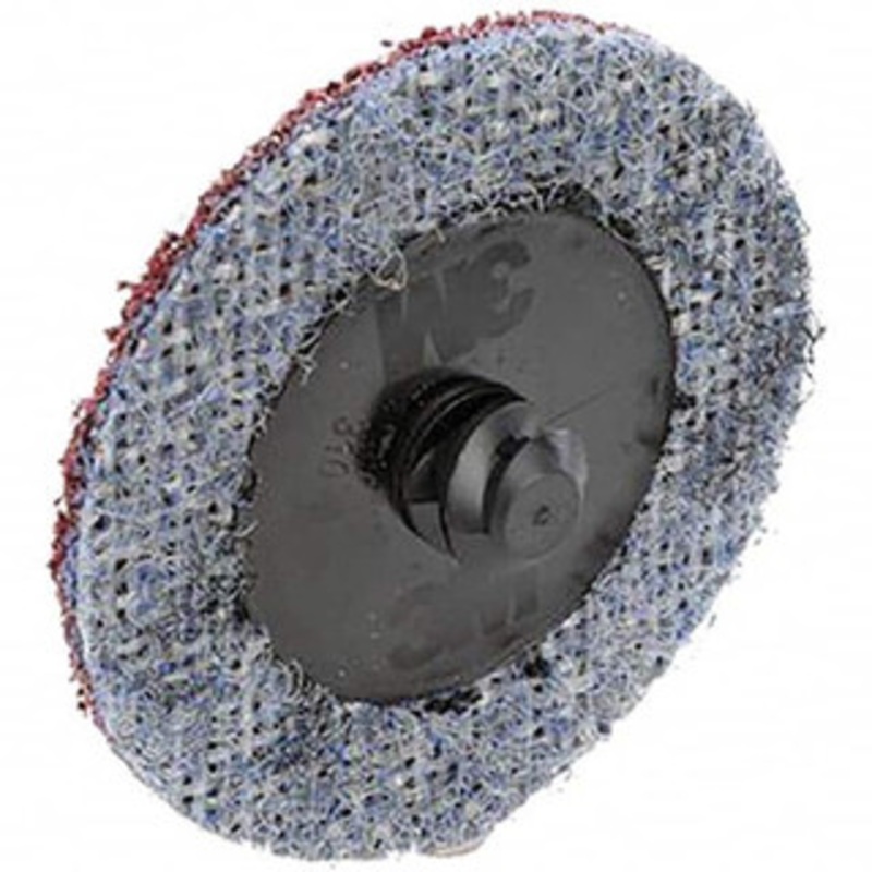 3M 2 Aluminum Oxide Quick Change Disc Type R Attachment, Medium Grade, Maroon, Non-Woven, 25,000 RPM, Roloc TR Compatible 7000046110 – 74667270