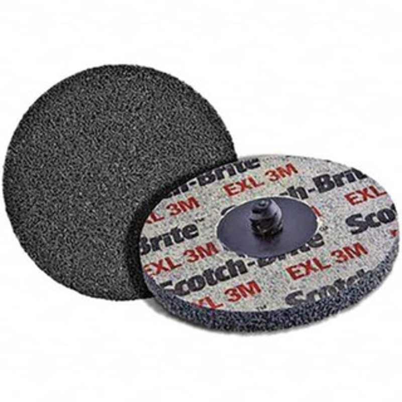 3M 2 Silicon Carbide Quick Change Disc Type R Attachment, Fine Grade, Gray, Non-Woven, 22,100 RPM, Roloc TR Compatible 7000045977 – 74667387