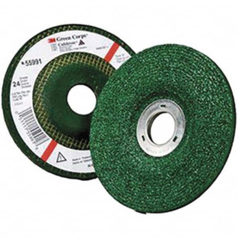3M 24 Grit, 4-1/2 Wheel Diam, 1/4 Wheel Thickness, 7/8 Arbor Hole, Type 27 Depressed Center Wheel Ceramic, 13,300 Max RPM, Compatible with Angle Grinder 7000044994 – 43349547