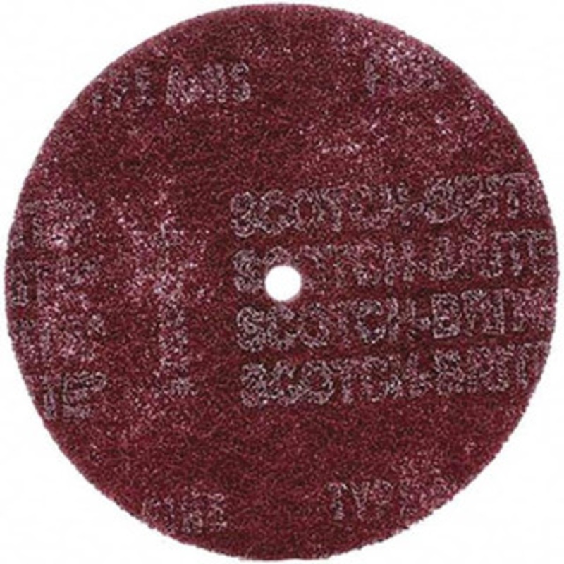 3M 8 Fine Grade Aluminum Oxide Deburring Disc 1/2 Center Hole, Arbor Connection, Maroon, 3,000 Max RPM 7000121006 – 08659419