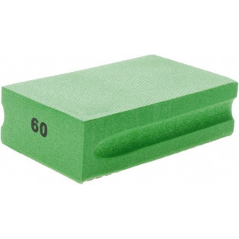 Brite Star 60 Grit, Diamond Hand Pad Green, 2-1/4 Wide x 3-3/4 Long, Coated DHP60C2 – 66773979