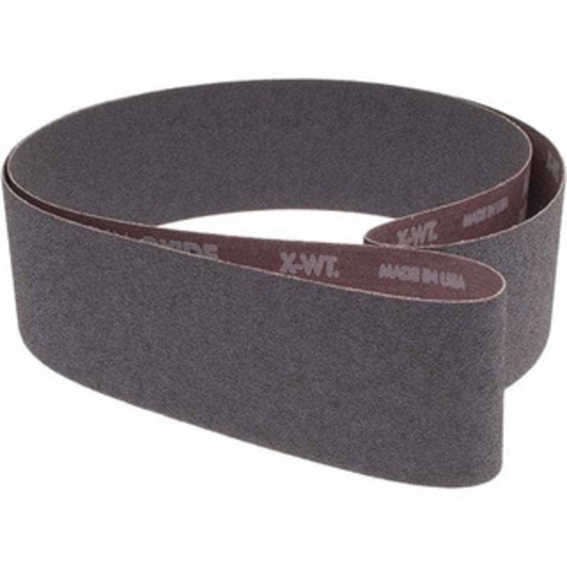 Norton 2-1/2 Wide x 60 OAL, 60 Grit, Aluminum Oxide Abrasive Belt Aluminum Oxide, Medium, Coated, X Weighted Cloth Backing, Series R228 78072721595 – 09012105