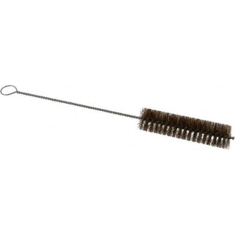 PRO-SOURCE 3 Long x 3/4 Diam Horsehair Bristle Brush Single Spiral, 8-1/2 OAL, 0.008 Filament Diam, 0.06 Shank Diam 06083 – 03717212
