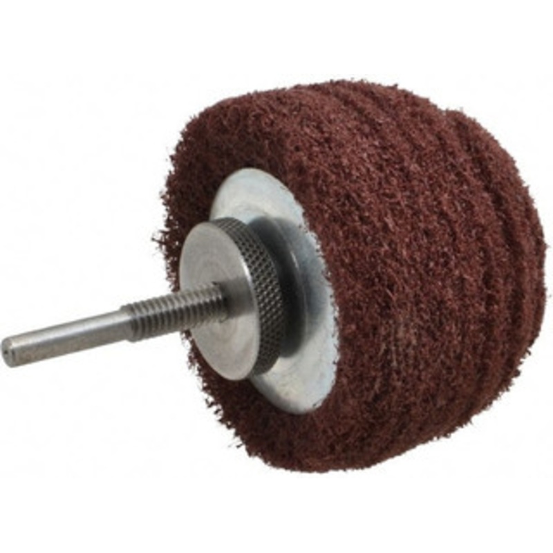 Superior Abrasives 3 Diam x 2 Thick, Mounted Polishing Wheel Medium Grade, 1/4 Shank Diam 30610 – 00094243