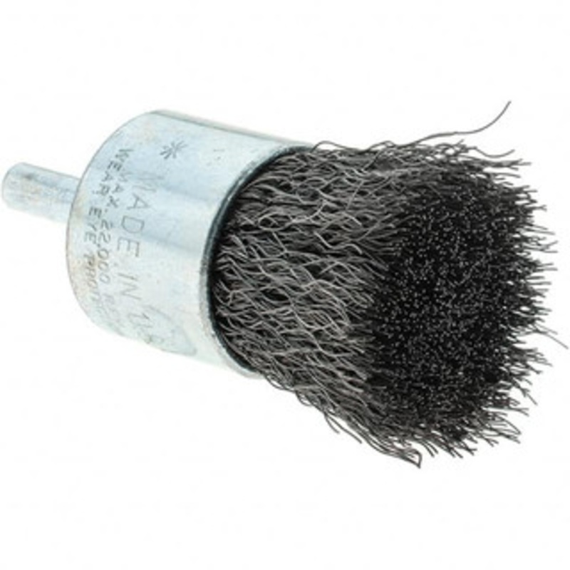 Tru-Maxx 1 Diam Steel Flared Crimped End Brush 1 Trim Length, 1/4 Shank Diam, 22,000 Max RPM 88513 – 32246373