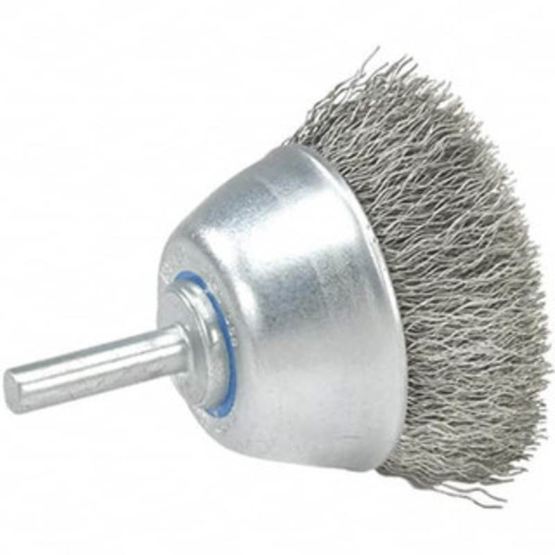 Walter Surface Technologies 1-1/2 Diam 1/4 Shank Steel Fill Cup Brush Crimped Wire, 0.0118 Wire Diam, 13,000 Max RPM 13C015 – 57816241