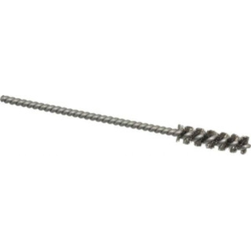 Weiler Abrasives 1/4 Diam Helical Stainless Steel Tube Brush 0.004 Filament Diam, 1 Brush Length, 3-1/2 OAL, 1/8 Diam Stainless Steel Shank 21081 – 75850545