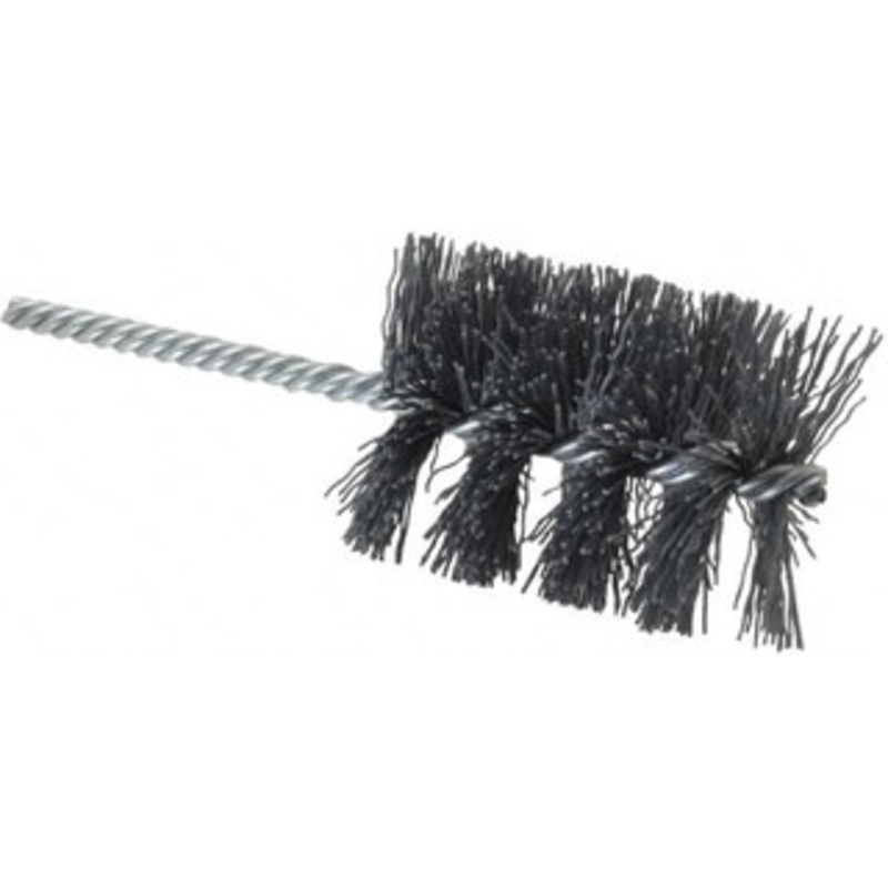 Weiler Abrasives 2 Diam Helical Nylon Tube Brush Single Spiral, 0.022 Filament Diam, 2-1/2 Brush Length, 5-1/2 OAL, 1/4 Diam Shank 98407 – 75851758