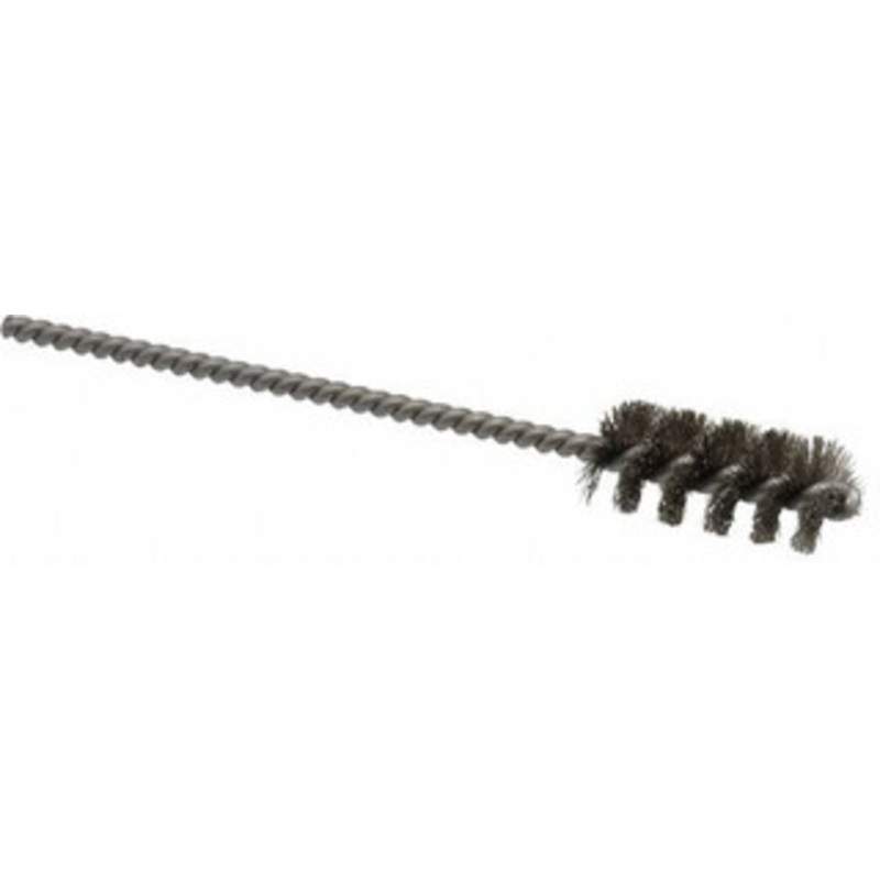 Weiler Abrasives 7/16 Diam Helical Stainless Steel Tube Brush 0.005 Filament Diam, 1 Brush Length, 3-1/2 OAL, 1/8 Diam Stainless Steel Shank 21181 – 75851238