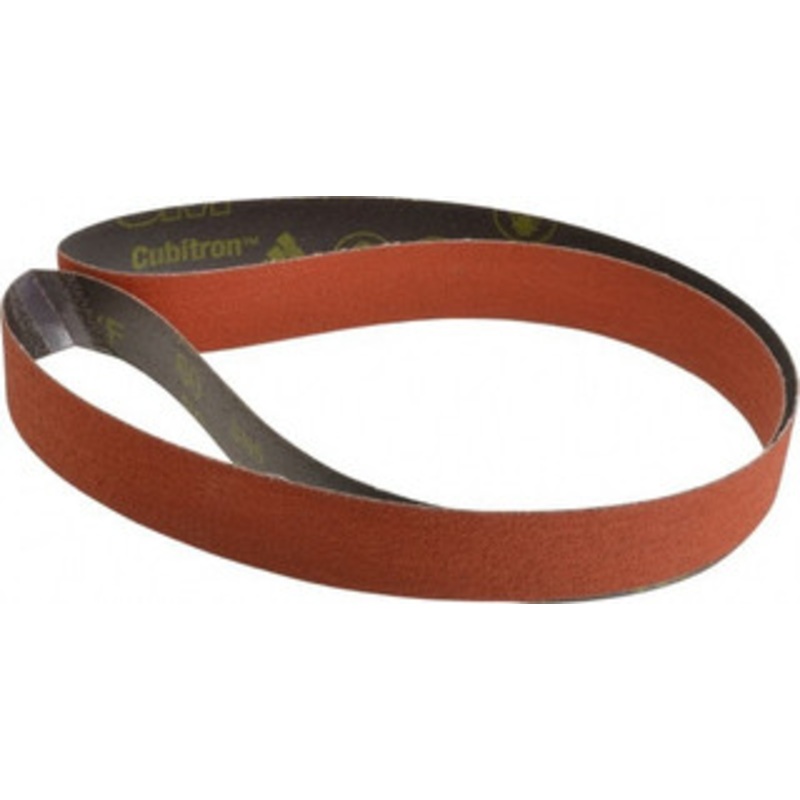 3M 1-1/2 Wide x 60 OAL, 60 Grit, Ceramic Abrasive Belt Ceramic, Medium, Coated, YF Weighted Cloth Backing, Wet/Dry, Series 777F 7010325874 – 82947896