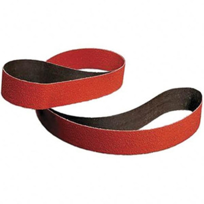 3M 2 Wide x 132 OAL, 36 Grit, Ceramic Abrasive Belt Ceramic, Very Coarse, Coated, YF Weighted Cloth Backing, Wet/Dry, Series 984F 7000119179 – 64407265