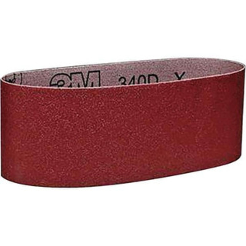 3M 3 Wide x 18 OAL, 120 Grit, Aluminum Oxide Abrasive Belt Aluminum Oxide, Fine, Coated, X Weighted Cloth Backing, Series 240D 7010326277 – 73219388