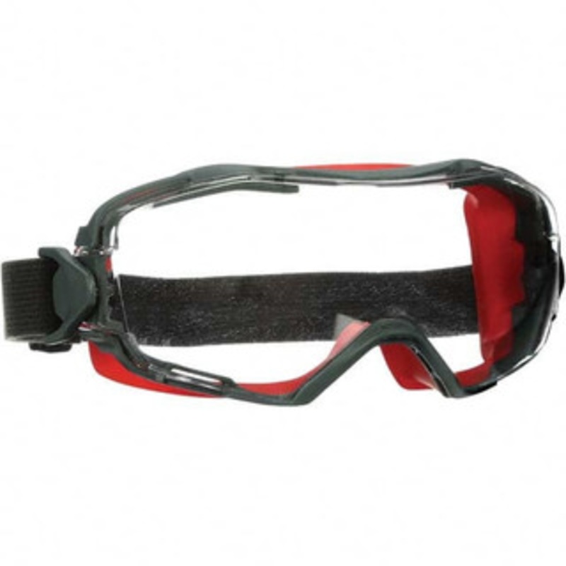 3M Size L Clear Polycarbonate Anti-Fog Safety Goggles Indirect Vent Gray Frame, Over The Glass 7100191926 – 90259508