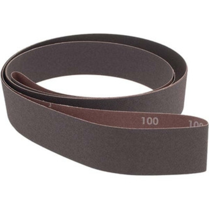 Norton 2 Wide x 132 OAL, 100 Grit, Aluminum Oxide Abrasive Belt Aluminum Oxide, Fine, Coated, Series R228 78072762224 – 82111014
