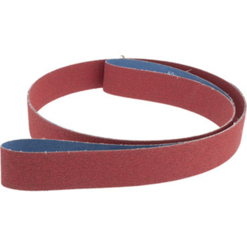 Norton 2 Wide x 132 OAL, 50 Grit, Ceramic Abrasive Belt Ceramic, Coarse, Coated, Y Weighted Cloth Backing, Series R981 78072740771 – 82108143