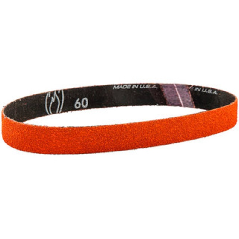 Norton 3/4 Wide x 20-1/2 OAL, 40 Grit, Ceramic Abrasive Belt Ceramic, Coarse, Coated, Y Weighted Cloth Backing, Series R980 69957398030 – 83834184