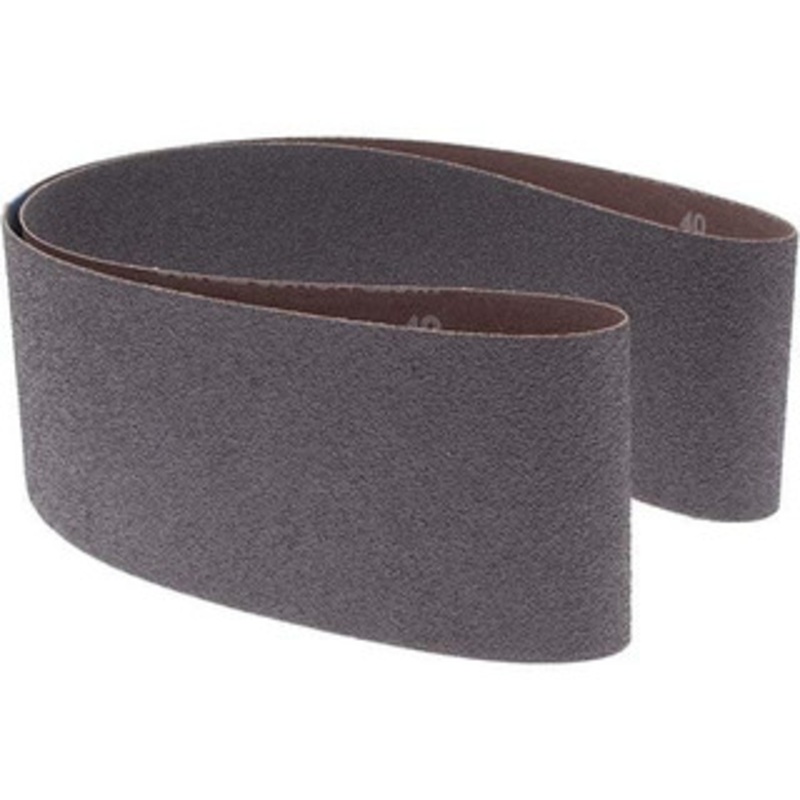 Norton 4 Wide x 54 OAL, 40 Grit, Aluminum Oxide Abrasive Belt Aluminum Oxide, Coarse, Coated, X Weighted Cloth Backing, Series R228 78072722180 – 05818042