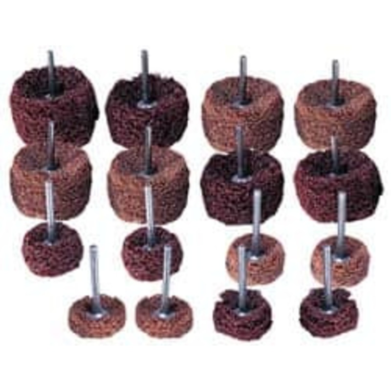 Superior Abrasives 1 & (2) 1-1/2 Diam Scrubber Buffing Wheel Set Shank Included 40432 – 05890819