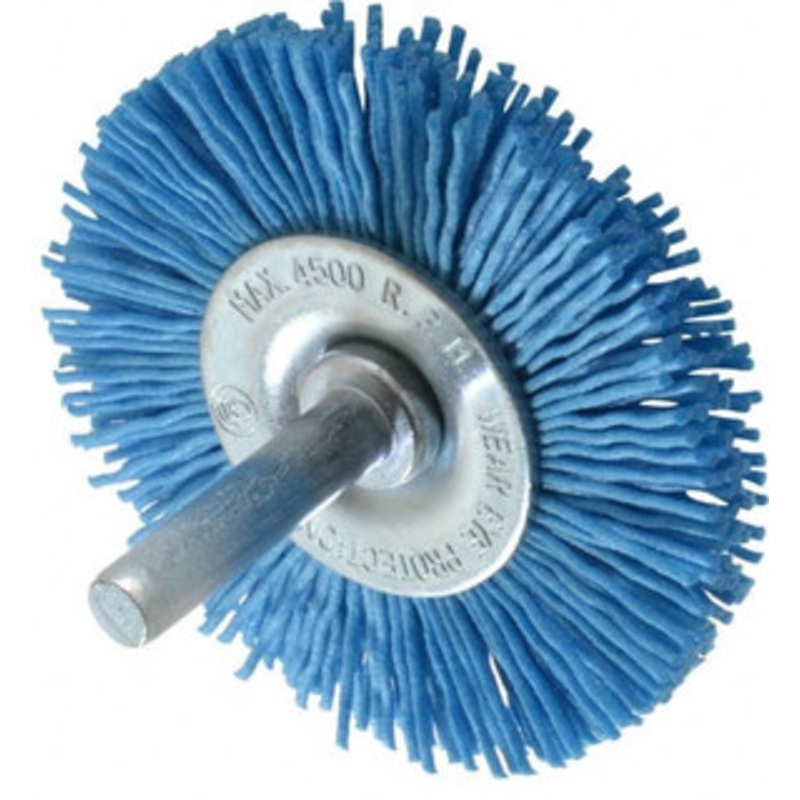 Value Collection 2-3/8 OD, 1/4 Shank Diam, Crimped Nylon Wheel Brush 1/4 Face Width, 5/16 Trim Length, 4,500 RPM 3806306555-1 – 82410267