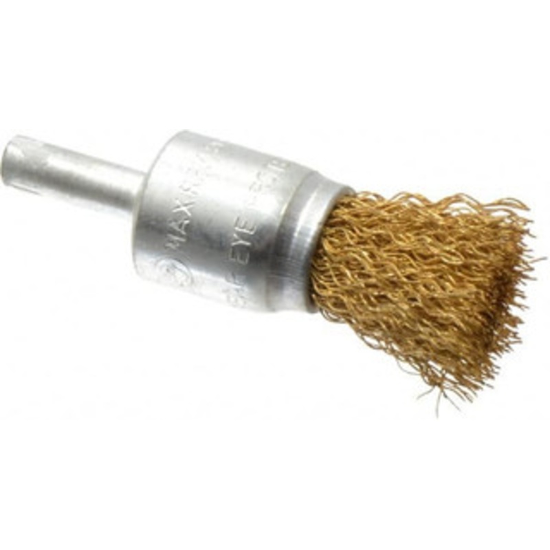 Value Collection 3/4 Diam Brass End Brush 7/8 Trim Length, 1/4 Shank Diam, 20,000 Max RPM 0401906330 – 74126509