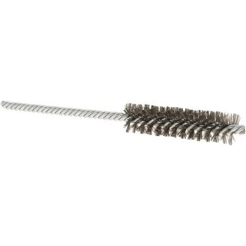 Weiler Abrasives 1/2 Diam Helical Stainless Steel Tube Brush Double Spiral, 0.004 Filament Diam, 2 Brush Length, 5 OAL, 5/32 Diam Shank 98367 – 75850883