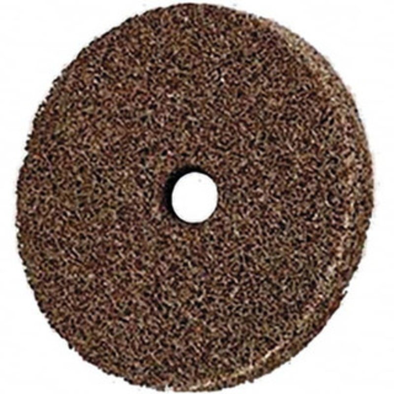 3M 2 Diam, 1/8 Face Width, 3/16 Center Hole, Coarse Grade, Aluminum Oxide Deburring Wheel Unitized, Hard Density 8 Grade, 22,100 RPM 7000045947 – 01175025