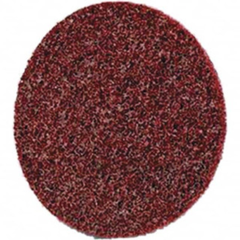 3M 3 Aluminum Oxide Quick Change Disc Type S Attachment, Medium Grade, Maroon, Non-Woven, 18,000 RPM, Roloc TS Compatible 7100035317 – 74667239