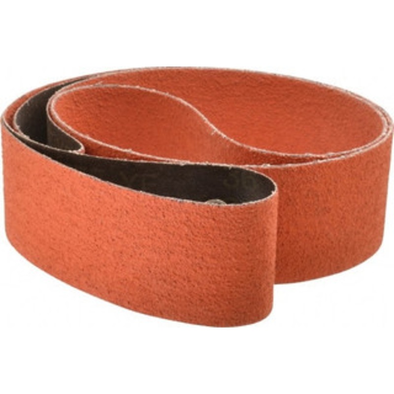 3M 3 Wide x 132 OAL, 36 Grit, Ceramic Abrasive Belt Ceramic, Very Coarse, Coated, YF Weighted Cloth Backing, Wet/Dry, Series 777F 7010359744 – 82947698