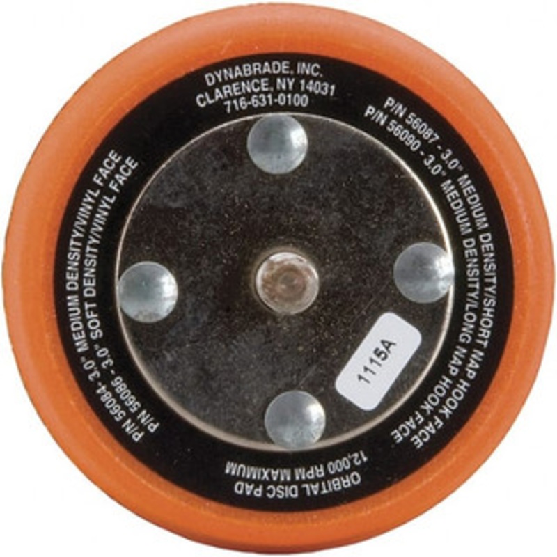 Dynabrade 3 Diam Hook & Loop Disc Backing Pad Medium Density, 13,000 RPM 56087 – 03765880
