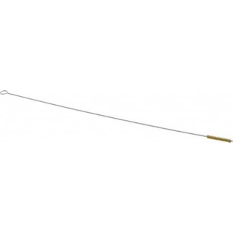 Made in USA 1-1/2 Long x 1/4 Diam Brass Twisted Wire Bristle Brush Double Spiral, 18 OAL, 0.003 Wire Diam, 0.091 Shank Diam 09-230418 – 03716651